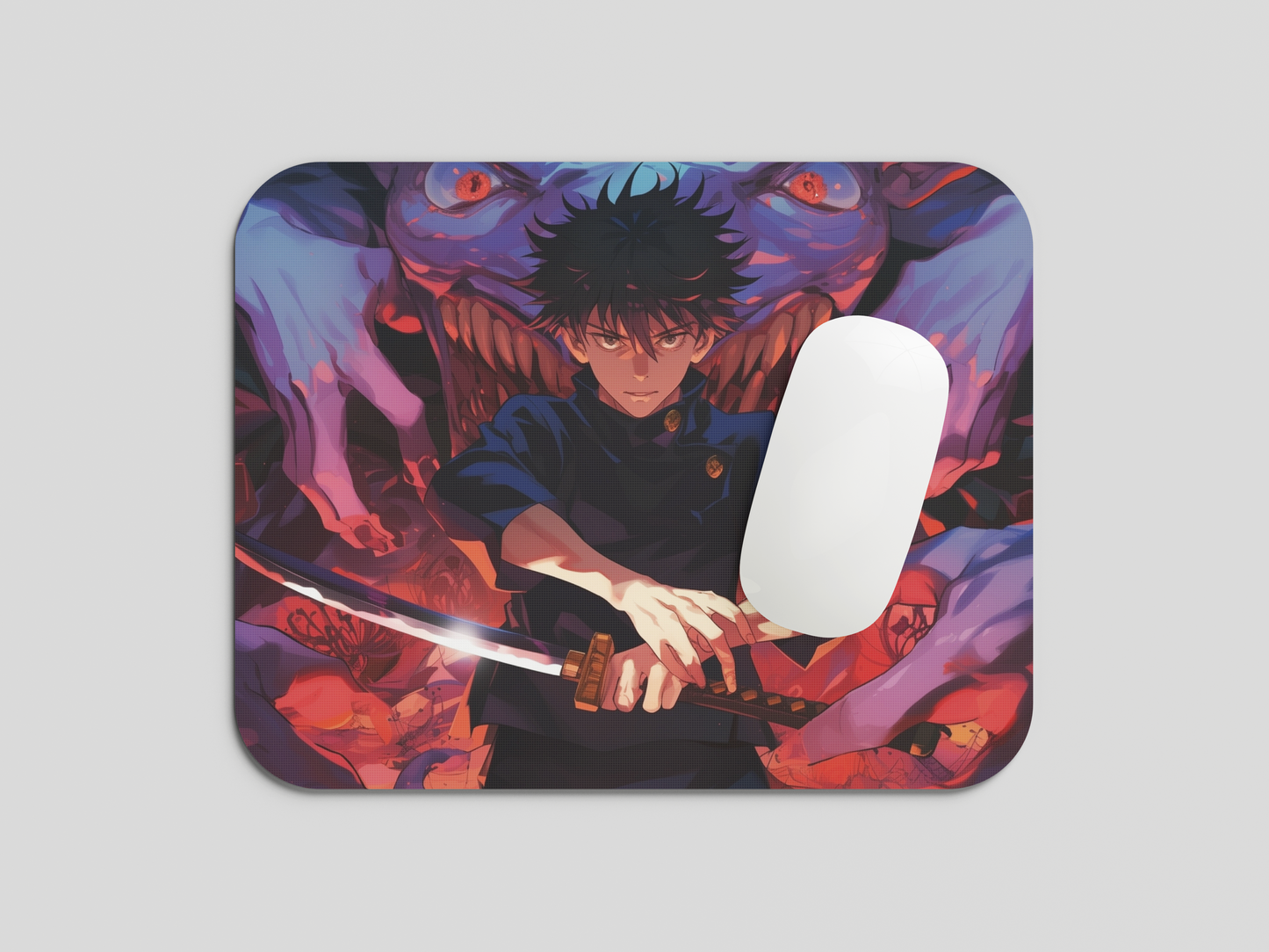 Yuta Okkotsu Anime Printed Mouse Pad Premium Quality With Anti-Slip Rubber Base