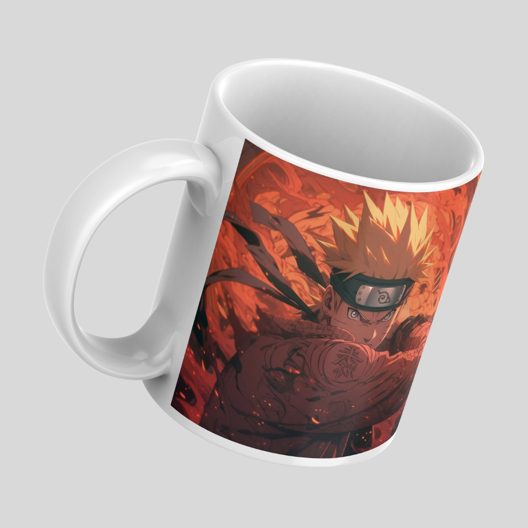 Naruto Anime Printed Premium Quality Coffee Mug (350ml) Ceramic White Mug