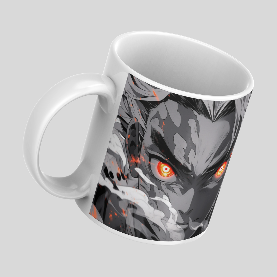 Demon Slayer Anime Printed Premium Quality Coffee Mug (350ml) Ceramic White Mug
