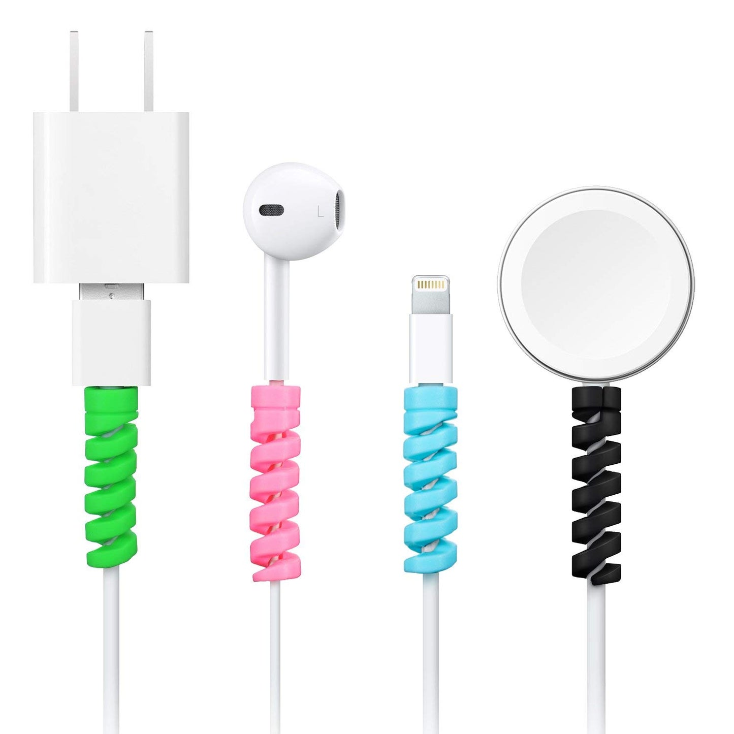 Charger Cable Protector Data Cable Saver Set of 1 (4 Pieces)
