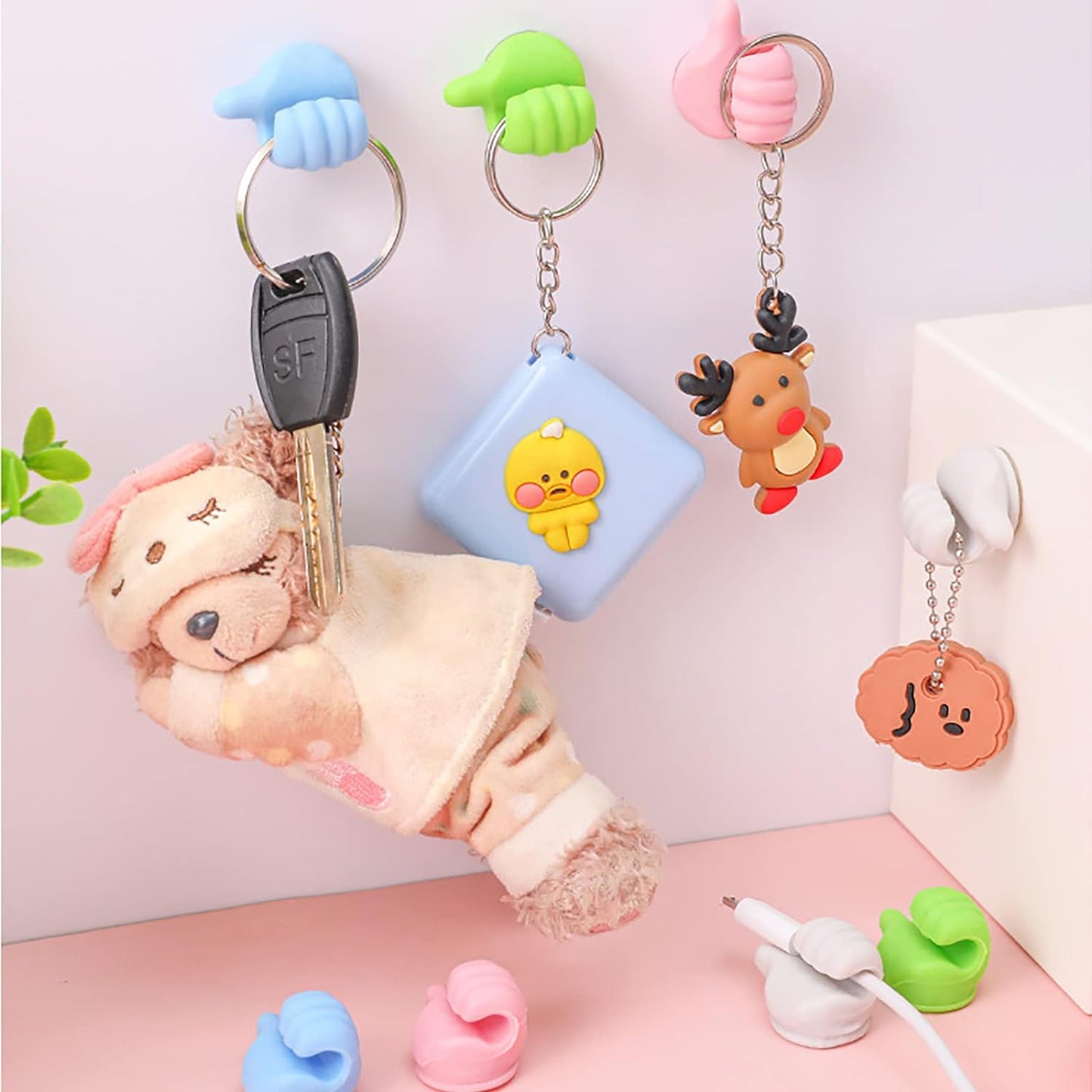 6 Piece Thumb Cable Holder