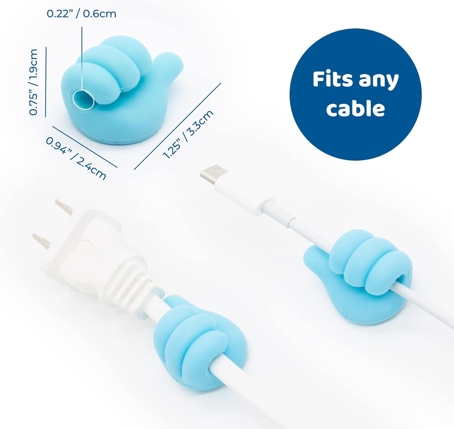 6 Piece Thumb Cable Holder