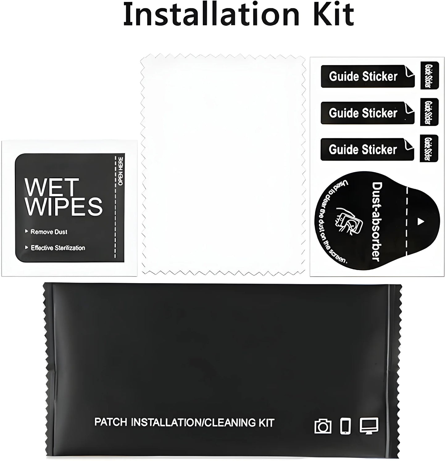 Transparent Mobile Skin Matt Finish (Installation Kit Included)
