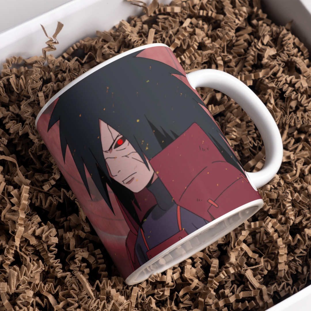 Madara Uchiha Anime Printed Premium Quality Coffee Mug (350ml) Ceramic White Mug