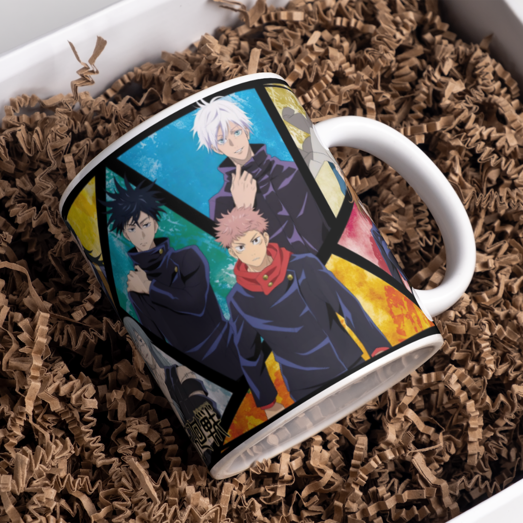 Jujutsu Kaisen Anime Printed Premium Quality Coffee Mug (350ml) Ceramic White Mug