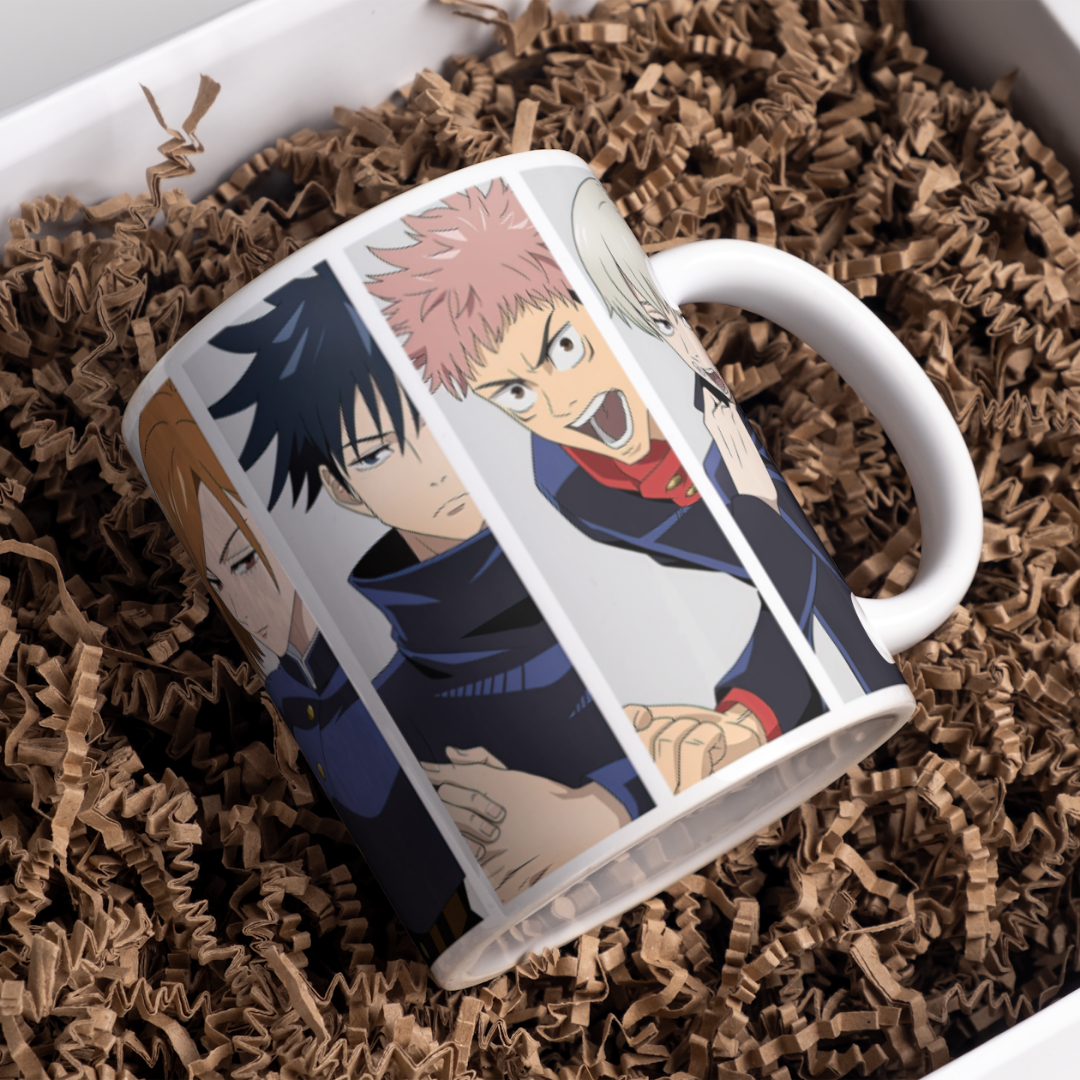 Jujutsu Kaisen Anime Printed Premium Quality Coffee Mug (350ml) Ceramic White Mug