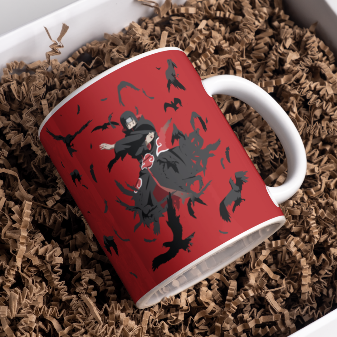 Itachi Uchiha Anime Printed Premium Quality Coffee Mug (350ml) Ceramic White Mug
