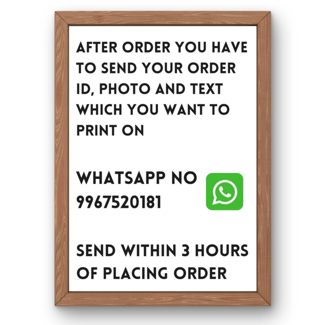 Custom Photo Printed Metal Sheet Poster A4 Size (Frame Not Included)