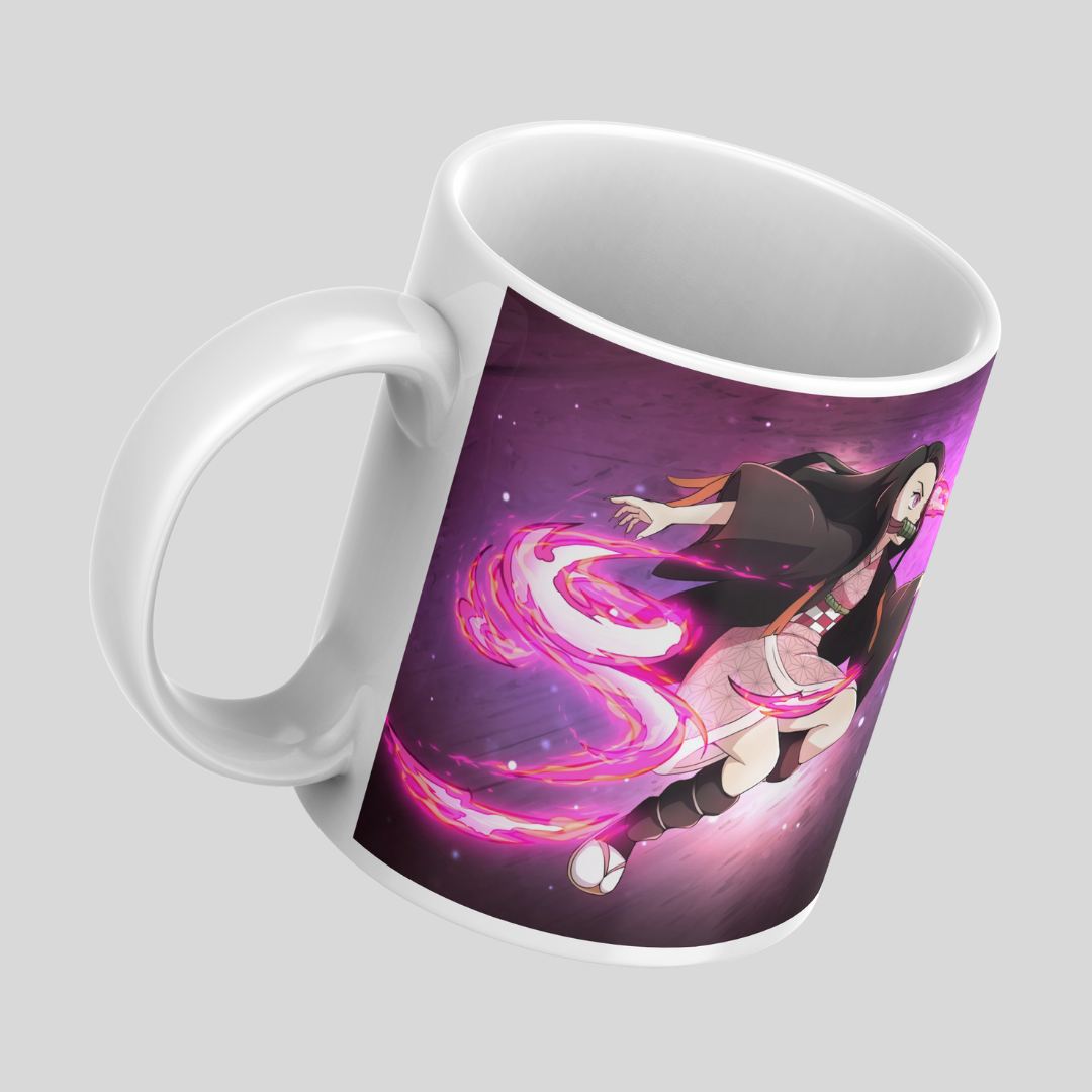 Nezuko Kamado Anime Printed Premium Quality Coffee Mug (350ml) Ceramic White Mug