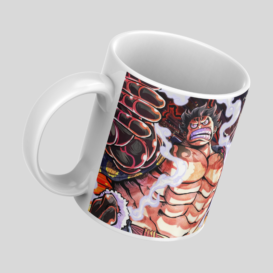 Luffy Gear 5 Anime Printed Premium Quality Coffee Mug (350ml) Ceramic White Mug