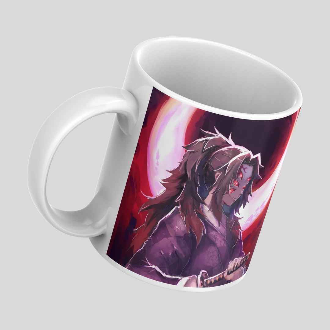 Kokushibou Demon Slayer Anime Printed Premium Quality Coffee Mug (350ml) Ceramic White Mug