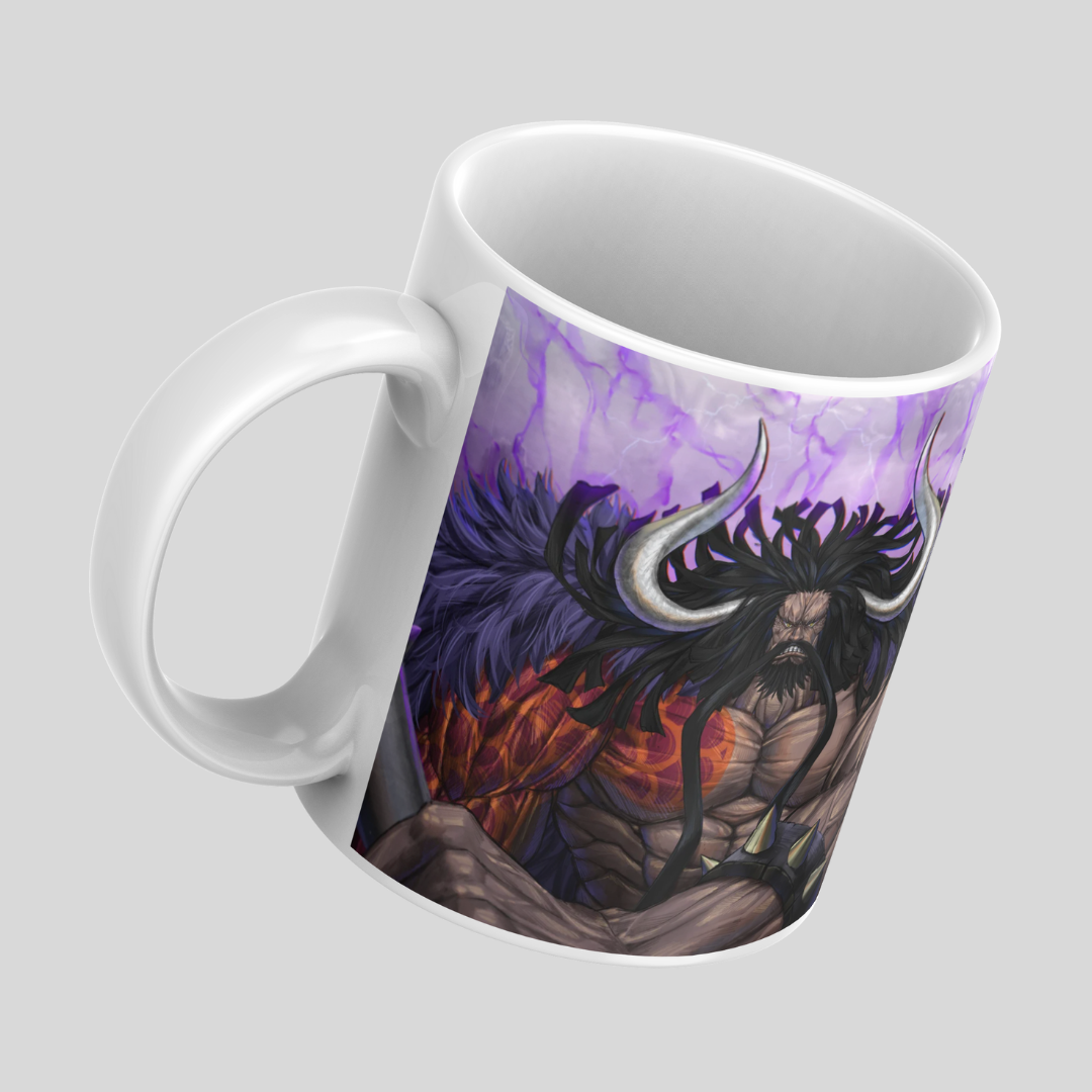 Kaido One Piece Anime Printed Premium Quality Coffee Mug (350ml) Ceramic White Mug