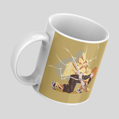 Zenitsu Agatsuma Anime Printed Premium Quality Coffee Mug (350ml) Ceramic White Mug