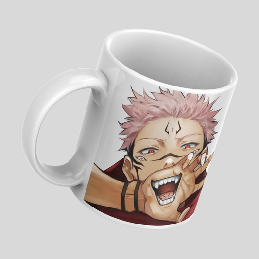 Sukuna Anime Printed Premium Quality Coffee Mug (350ml) Ceramic White Mug