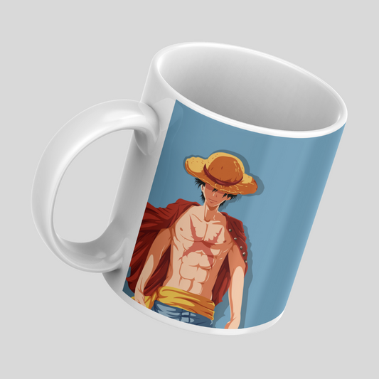 Luffy Anime Printed Premium Quality Coffee Mug (350ml) Ceramic White Mug