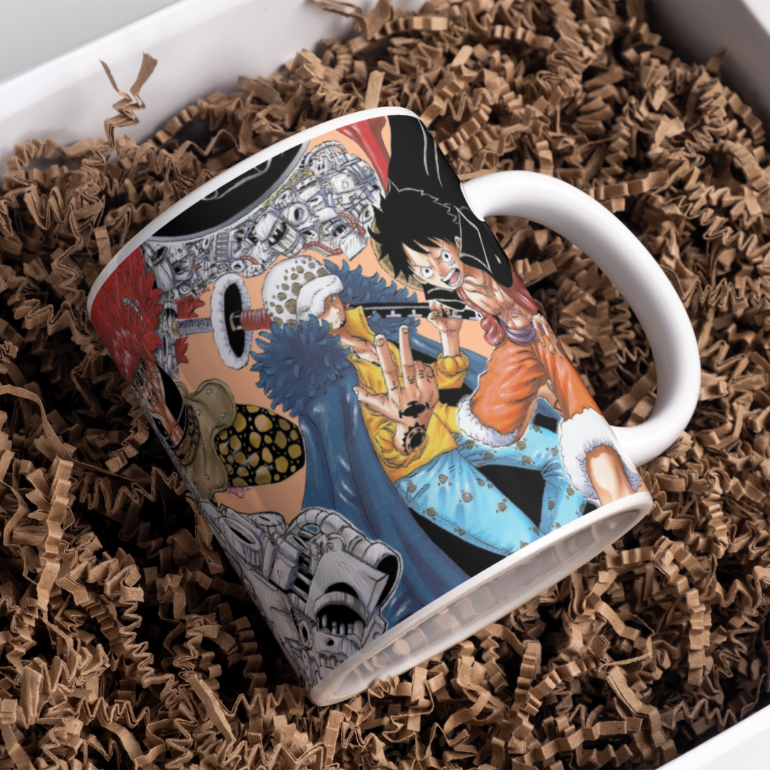 One Piece Anime Printed Premium Quality Coffee Mug (350ml) Ceramic White Mug
