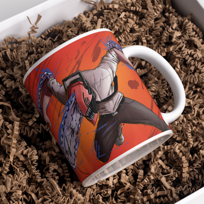 Chainsaw Man Anime Printed Premium Quality Coffee Mug (350ml) Ceramic White Mug