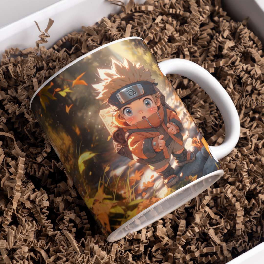 Naruto Chibbi Anime Printed Premium Quality Coffee Mug (350ml) Ceramic White Mug