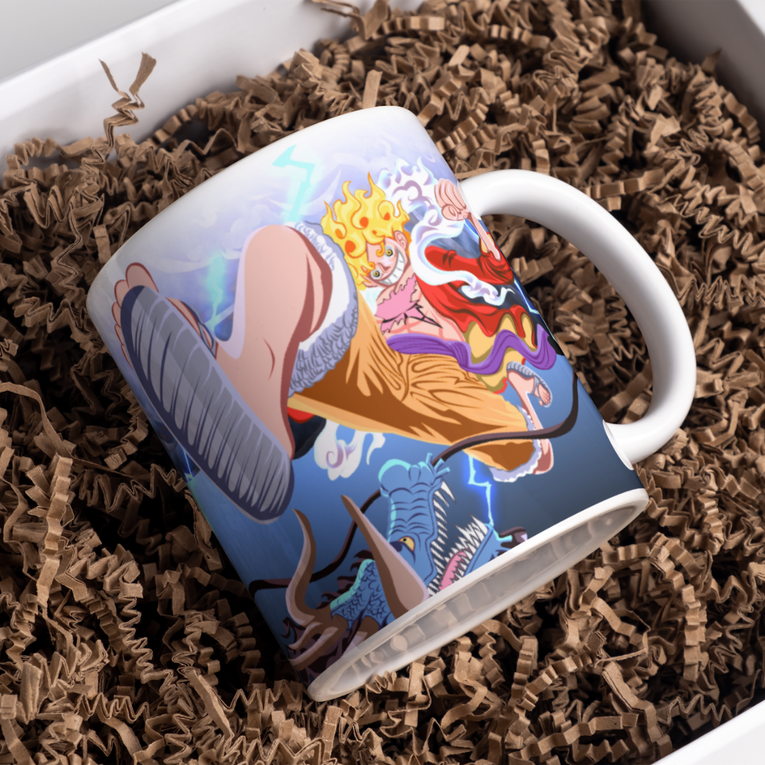 Luffy Anime Printed Premium Quality Coffee Mug (350ml) Ceramic White Mug