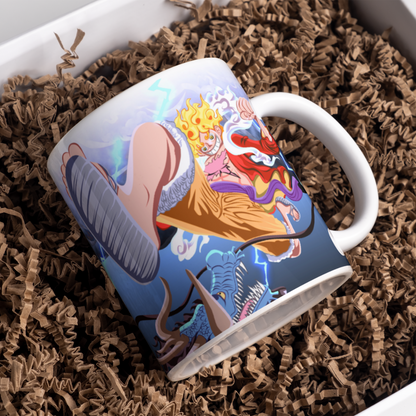 Luffy Anime Printed Premium Quality Coffee Mug (350ml) Ceramic White Mug