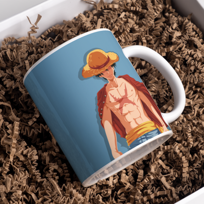Luffy Anime Printed Premium Quality Coffee Mug (350ml) Ceramic White Mug