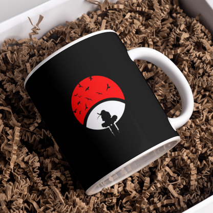 Itachi Uchiha Anime Printed Premium Quality Coffee Mug (350ml) Ceramic White Mug